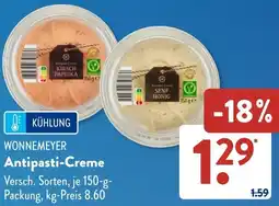 Aldi Süd WONNEMEYER Antipasti-Creme Angebot