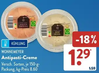 Aldi Süd WONNEMEYER Antipasti-Creme Angebot