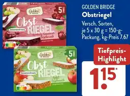 Aldi Süd GOLDEN BRIDGE Obstriegel Angebot