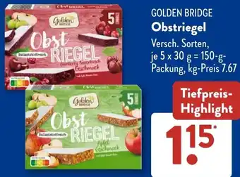 Aldi Süd GOLDEN BRIDGE Obstriegel Angebot