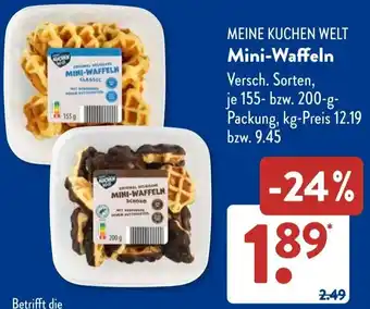 Aldi Süd MEINE KUCHEN WELT Mini-Waffeln Angebot