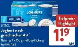 Aldi Süd LYTTOS Joghurt nach griechischer Art Angebot