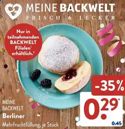 Aldi Süd MEINE BACKWELT Berliner Angebot