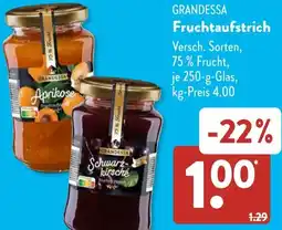 Aldi Süd GRANDESSA Fruchtaufstrich Angebot