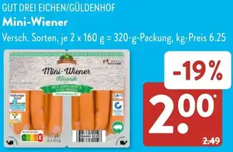 Aldi Süd GUT DREI EICHEN/GÜLDENHOF Mini-Wiener Angebot