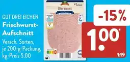 Aldi Süd GUT DREI EICHEN Frischwurst Aufschnitt Angebot