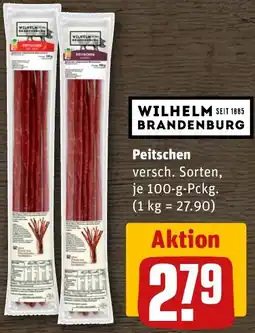 REWE WILHELM BRANDENBURG Peitschen Angebot