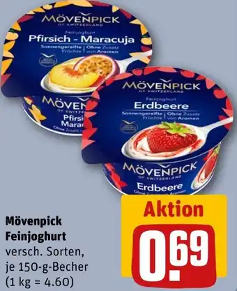 REWE Mövenpick Feinjoghurt Angebot