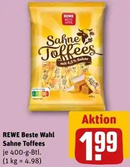 REWE REWE Beste Wahl Sahne Toffees Angebot