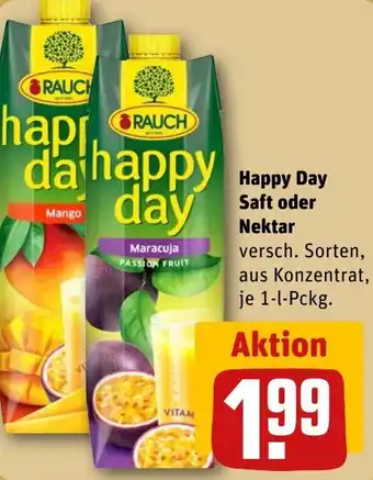 REWE RAUCH Happy Day Saft oder Nektar Angebot