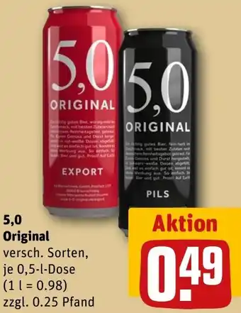 REWE 5,0 Original Angebot