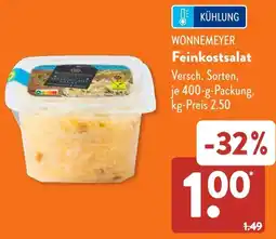 Aldi Süd WONNEMEYER Feinkostsalat Angebot