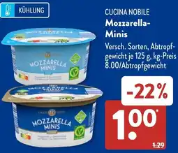 Aldi Süd CUCINA NOBILE Mozzarella Minis Angebot