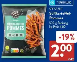 Aldi Süd SPEISE ZEIT Süßkartoffel Pommes Angebot