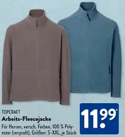 Aldi Süd TOPCRAFT Arbeits-Fleecejacke Angebot