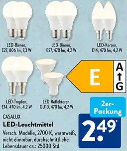 Aldi Süd CASALUX LED-Leuchtmittel Angebot