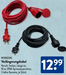 Aldi Süd WORKZONE Verlängerungskabel Angebot