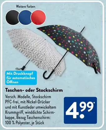 Aldi Süd Taschen- oder Stockschirm Angebot