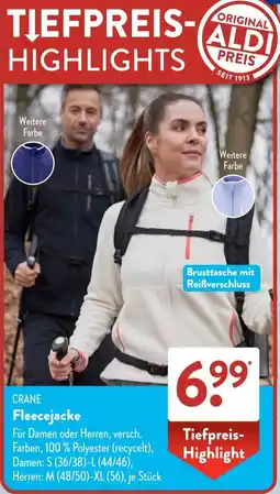 Aldi Süd CRANE Fleecejacke Angebot