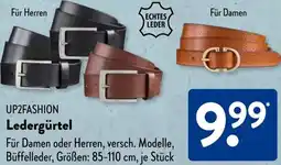 Aldi Süd UP2FASHION Ledergürtel Angebot