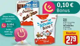 REWE Kinder Bueno oder Schoko-Bons Angebot