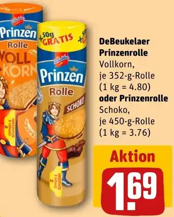 REWE DeBeukelaer Prinzenrolle Vollkorn oder Prinzenrolle Schoko Angebot