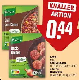 REWE Knorr Fix Chili con Carne oder Fix Hackbraten Angebot