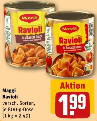 REWE Maggi Ravioli Angebot