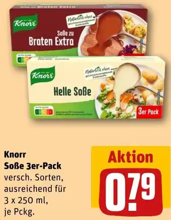 REWE Knorr Soße 3er-Pack Angebot