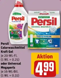 REWE Persil Colorwaschmittel Kraft Gel oder Universal Megaperls Angebot