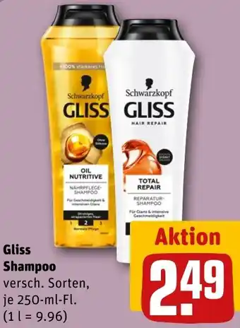 REWE Gliss Shampoo Angebot