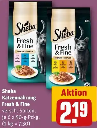 REWE Sheba Katzennahrung Fresh & Fine Angebot