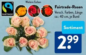 Aldi Süd Fairtrade-Rosen Angebot