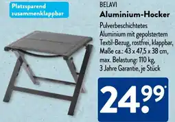 Aldi Süd BELAVI Aluminium-Hocker Angebot