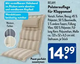 Aldi Süd BELAVI Polsterauflage für Klappsessel Angebot