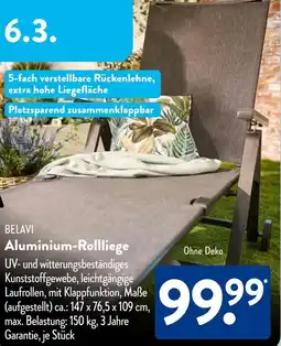 Aldi Süd BELAVI Aluminium-Rollliege Angebot