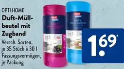 Aldi Süd OPTI HOME Duft-Müllbeutel mit Zugband Angebot