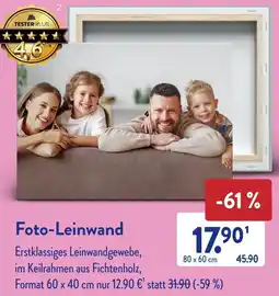 Aldi Süd Foto-Leinwand Angebot