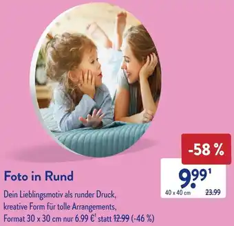 Aldi Süd Foto in Rund Angebot