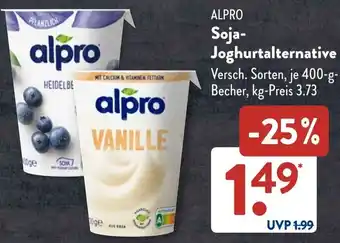 Aldi Süd ALPRO Soja Joghurtalternative Angebot