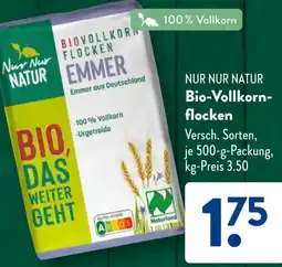 Aldi Süd NUR NUR NATUR Bio-Vollkornflocken Angebot