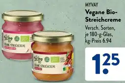 Aldi Süd MYVAY Vegane Bio-Streichcreme Angebot