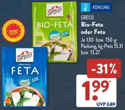 Aldi Süd GRECO Bio-Feta oder Feta Angebot