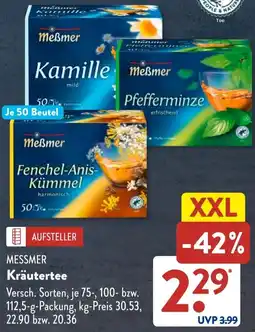 Aldi Süd MESSMER Kräutertee Angebot