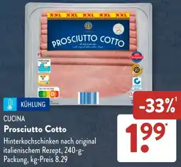 Aldi Süd CUCINA Prosciutto Cotto Angebot