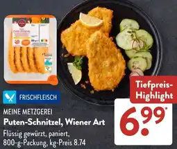 Aldi Süd MEINE METZGEREI Puten-Schnitzel, Wiener Art Angebot