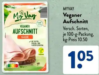 Aldi Süd MYVAY Veganer Aufschnitt Angebot