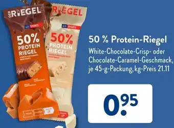 Aldi Süd 50% Protein-Riegel Angebot