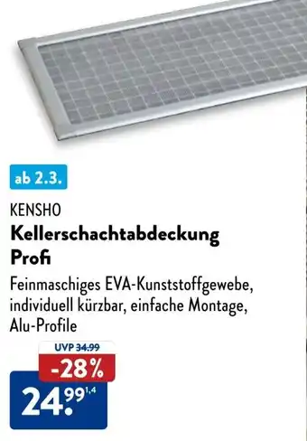 Aldi Süd KENSHO Kellerschachtabdeckung Profi Angebot