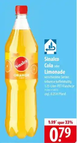 Famila Nord Ost Sinalco Cola oder Limonade Angebot